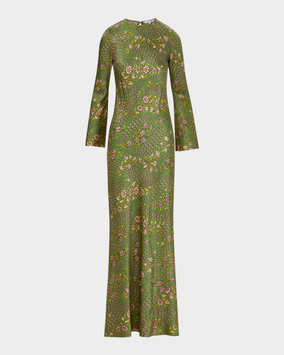 Gemma Floral Long-Sleeve Maxi Dress